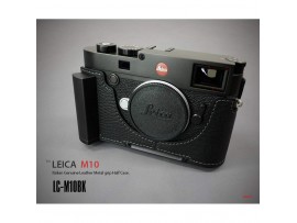 Leather Metal Grip Half Case LC-M10BK for Leica M10